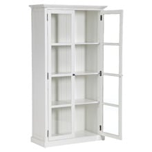 White Hamptons 2 Door Display Cabinet